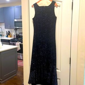 Limited too velvet black dress with matching black crop jacket